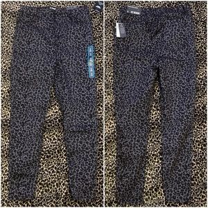 Leopard High Rise Skinny Jeans